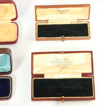 8 Presentation Boxes Antique & Vintage Brooch Boxes Used