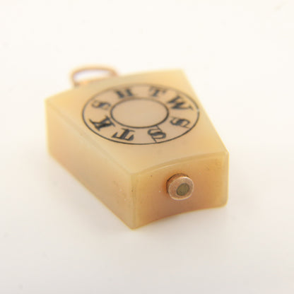 Vintage 9ct Masonic Fob Chalcedony Agate Keystone/ Fob HTWSSTKS Freemason Loyalty Charm