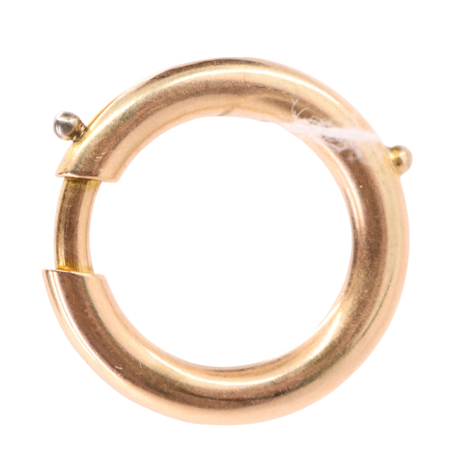 Antique 14k Rose Gold Spring Ring Clip Clasp Charm Holder Jewellery Finding