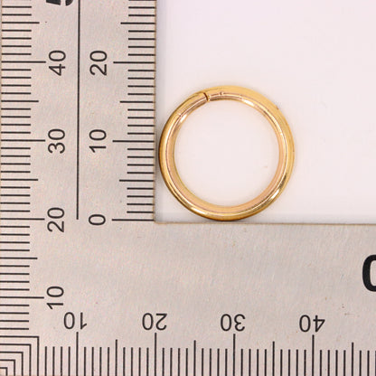 Vintage 9ct Rose Gold Split Ring Pendant Suspension Loop Jewellery Finding