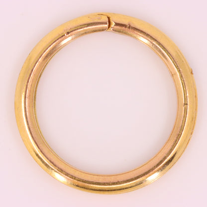 Vintage 9ct Rose Gold Split Ring Pendant Suspension Loop Jewellery Finding
