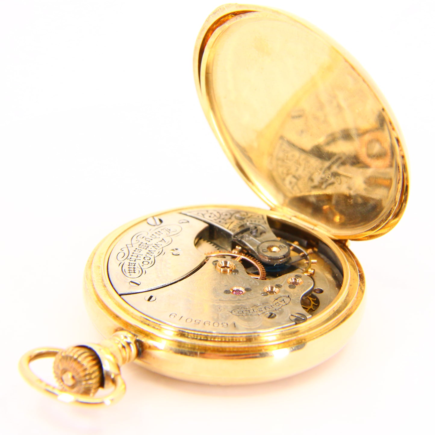 Antique Ladies 14 Carat Waltham Full Hunter Pocket Watch Boxed with Papers