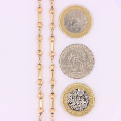 Vintage 9ct Gold Necklace & Bracelet Set 24 Inch Combined Chain Boxed Gift
