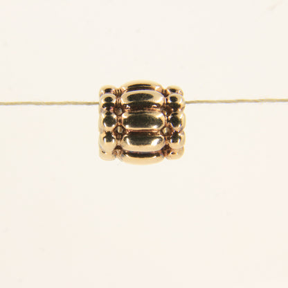 Pandora 14ct Solid Gold Threaded Bead Charm Yellow Gold Bracelet Charm Collectible