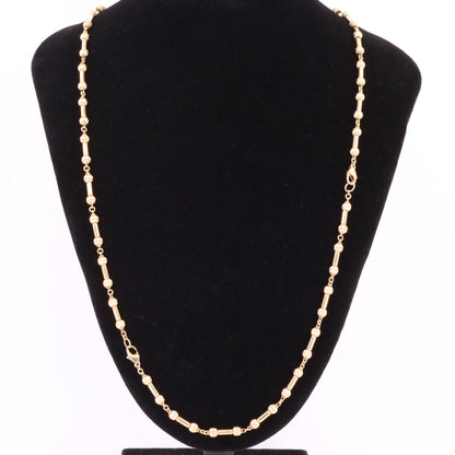 Vintage 9ct Gold Necklace & Bracelet Set 24 Inch Combined Chain Boxed Gift
