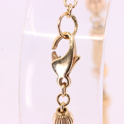 Vintage 9ct Gold Necklace & Bracelet Set 24 Inch Combined Chain Boxed Gift