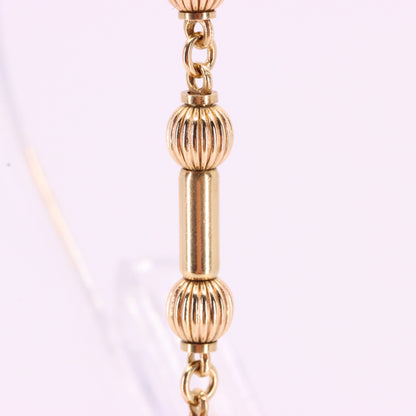 Vintage 9ct Gold Necklace & Bracelet Set 24 Inch Combined Chain Boxed Gift