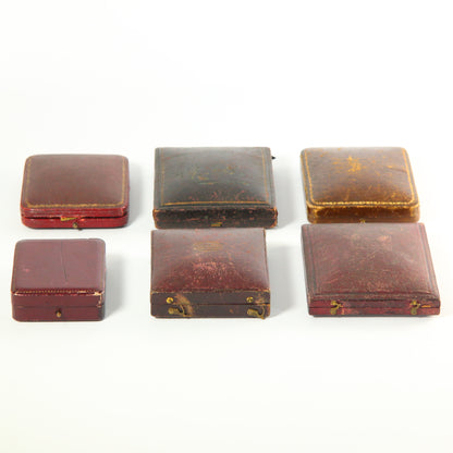 6 Pocket/Fob Watch Presentation Boxes Antique & Vintage Boxes Used