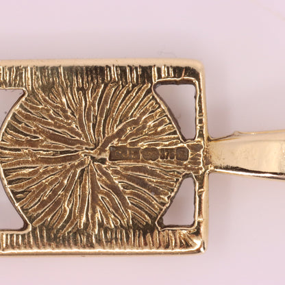 Vintage 9ct Hallmarked Gold Art Nouveau Rennie Mackintosh Pendant Boxed Gift