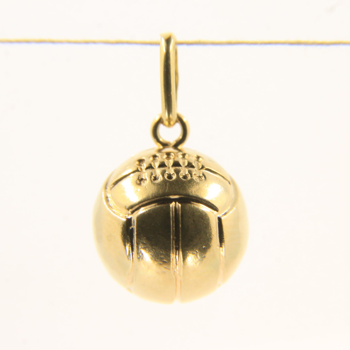 Vintage 18ct Yellow Gold Football Pendant Soccer Ball Sports Charm Gift