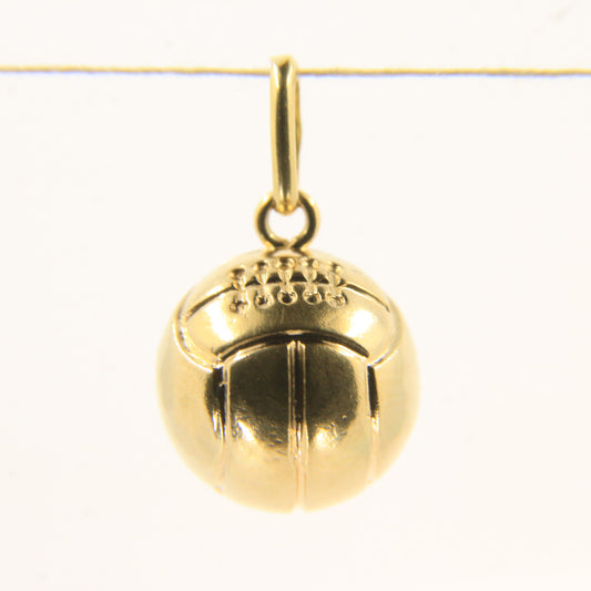 Vintage 18ct Yellow Gold Football Pendant Soccer Ball Sports Charm Gift