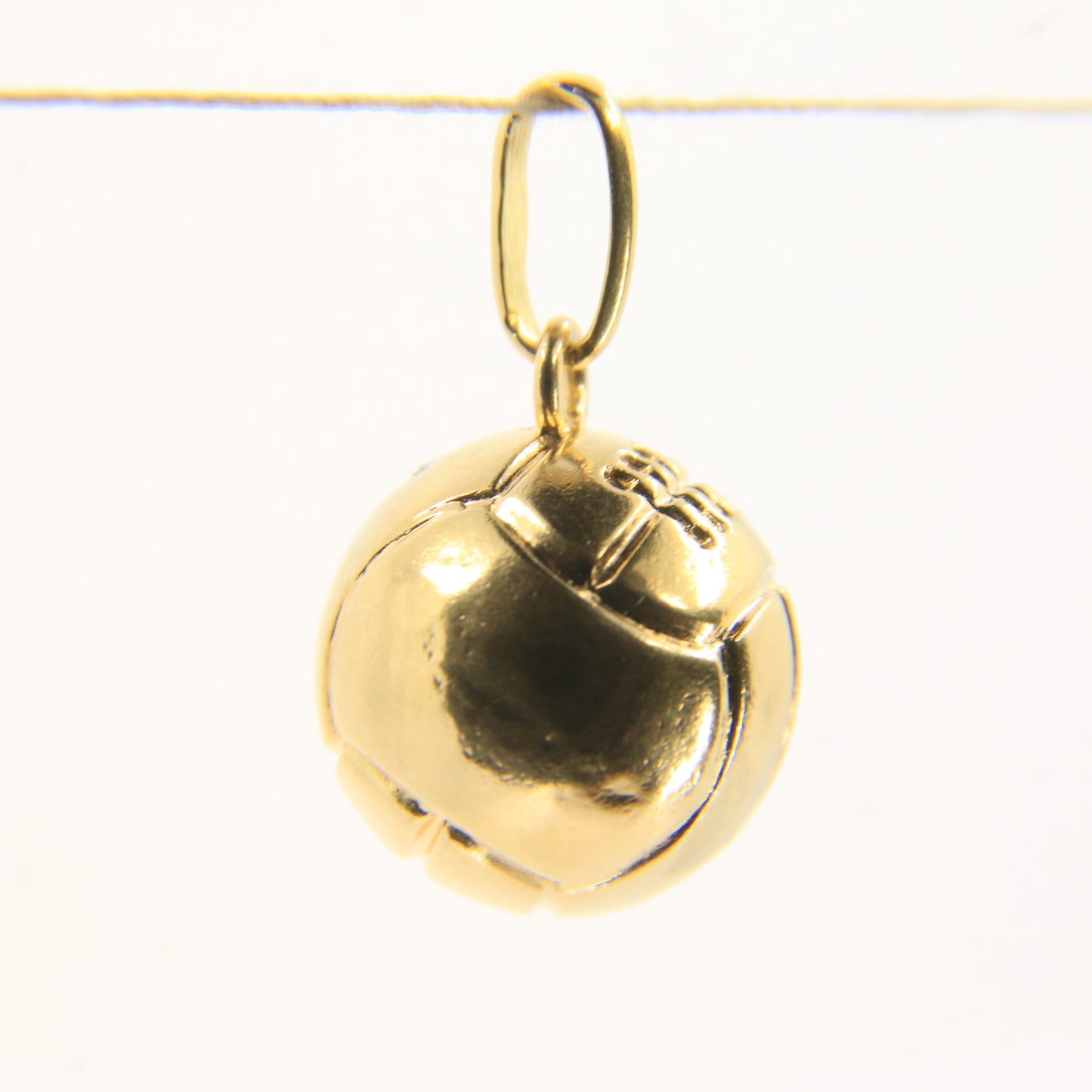 Vintage 18ct Yellow Gold Football Pendant Soccer Ball Sports Charm Gift