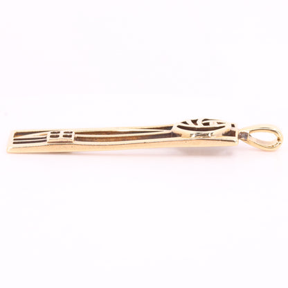 Vintage 9ct Hallmarked Gold Art Nouveau Rennie Mackintosh Pendant Boxed Gift
