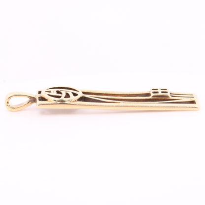 Vintage 9ct Hallmarked Gold Art Nouveau Rennie Mackintosh Pendant Boxed Gift
