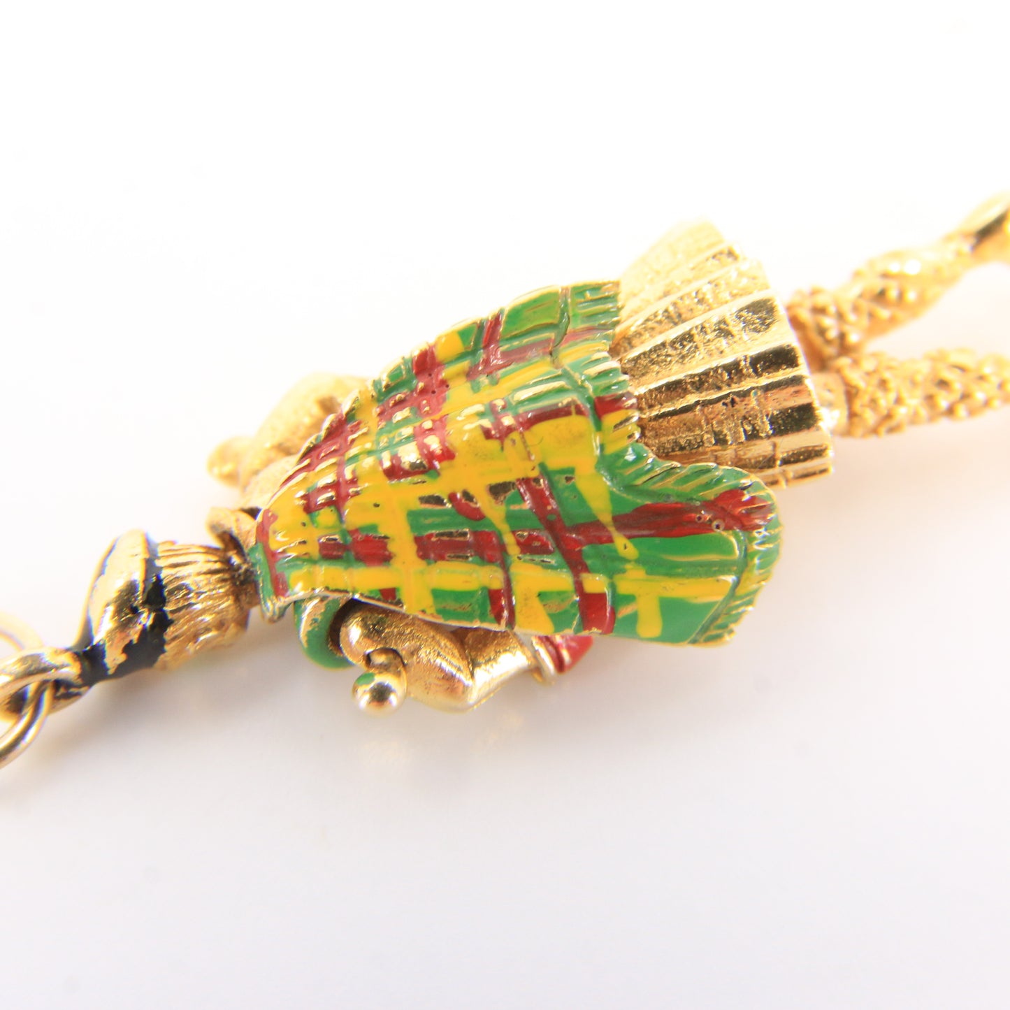 Vintage 9ct Hallmarked Yellow Gold Scottish Highland Dancer Articulated Charm