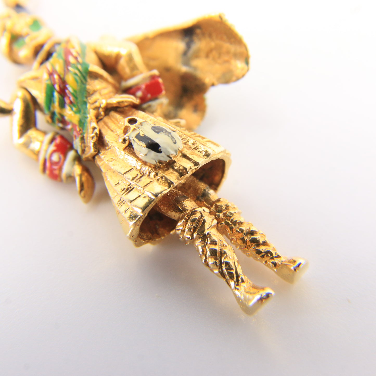 Vintage 9ct Hallmarked Yellow Gold Scottish Highland Dancer Articulated Charm