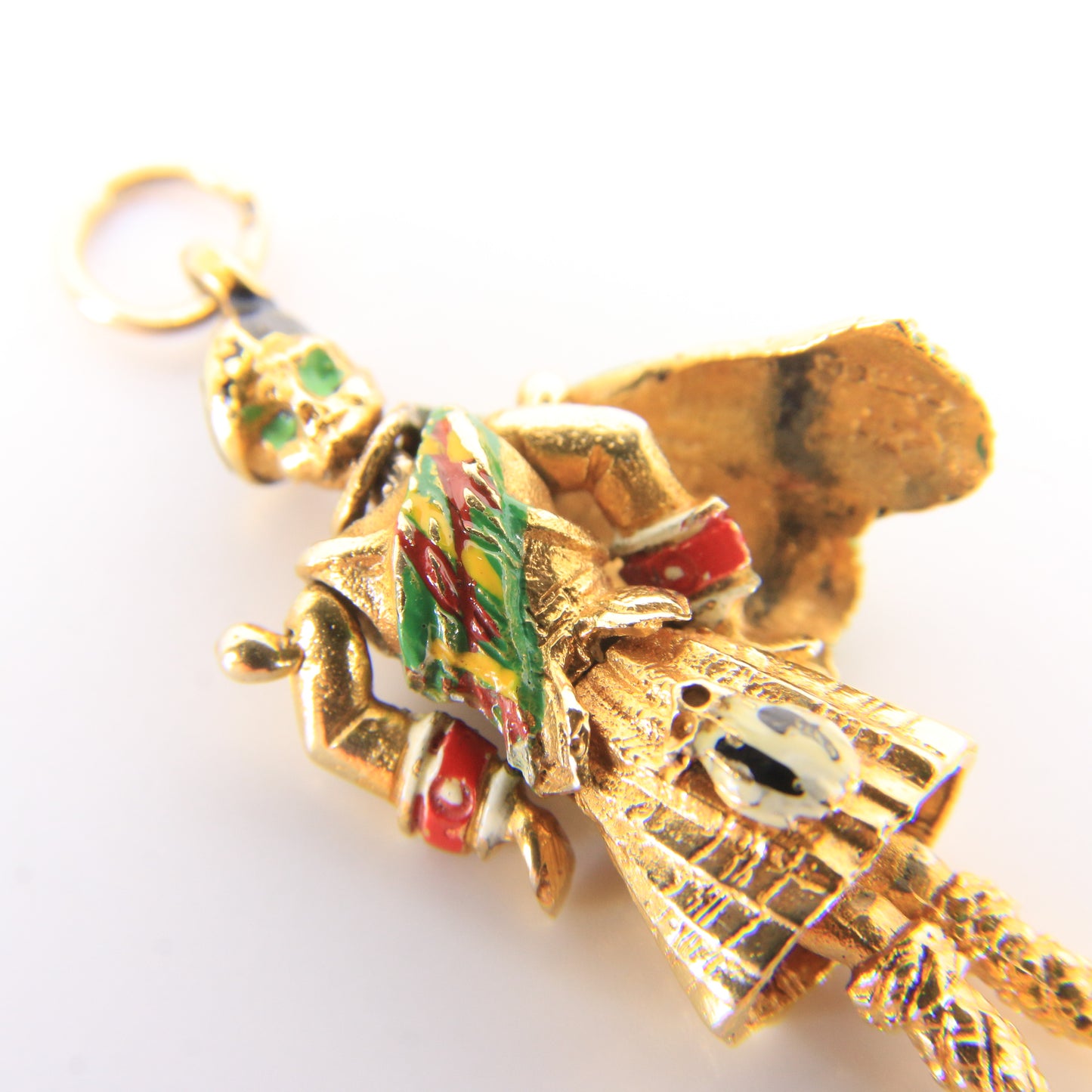 Vintage 9ct Hallmarked Yellow Gold Scottish Highland Dancer Articulated Charm