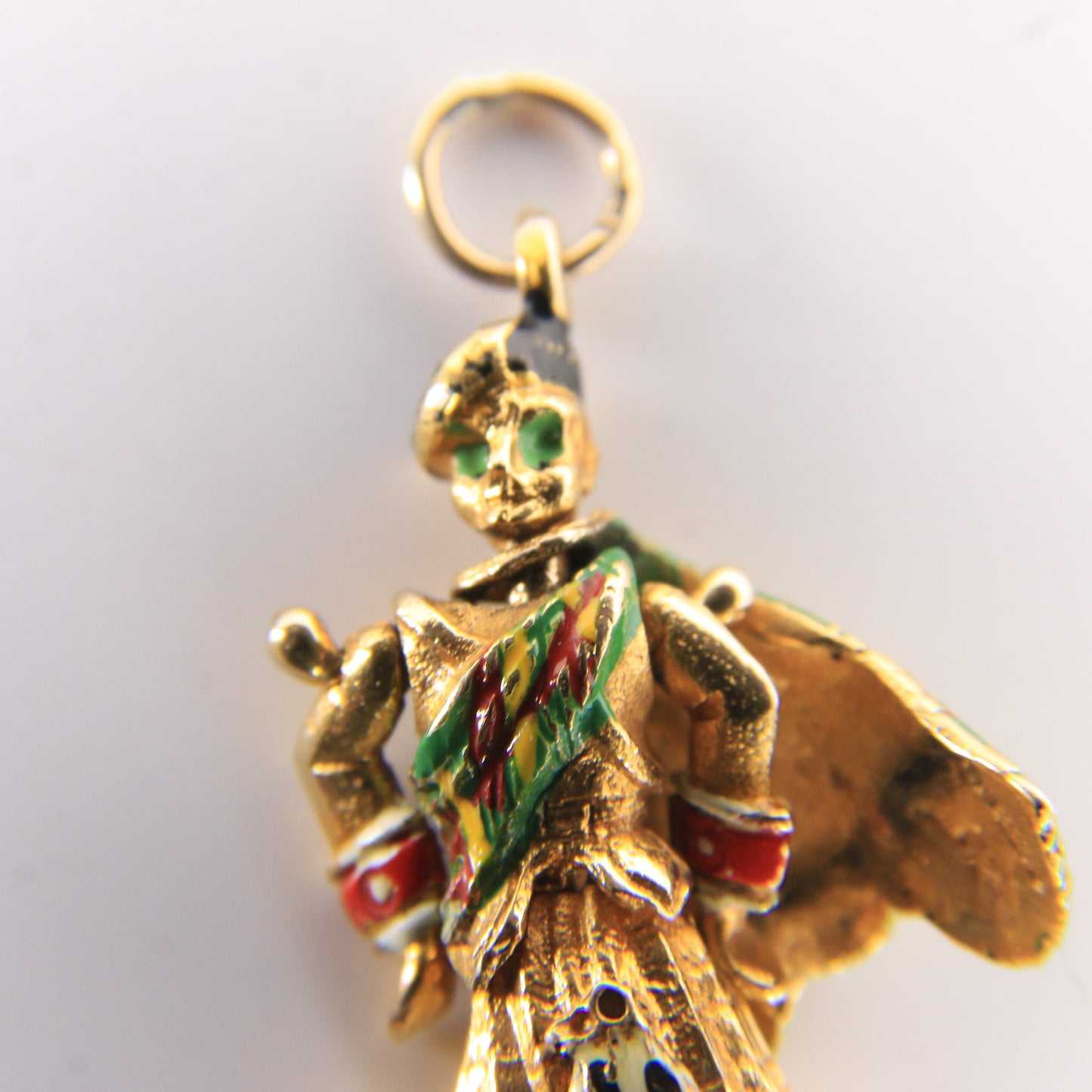 Vintage 9ct Hallmarked Yellow Gold Scottish Highland Dancer Articulated Charm
