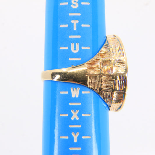 Vintage 9ct Hallmarked Gold Full Sovereign Coin Mount Ring UK Size V Boxed