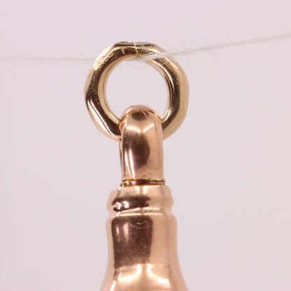 Antique 9ct Hallmarked Rose Gold Swivel Dog Clip Clasp Jewellery Finding Pendant