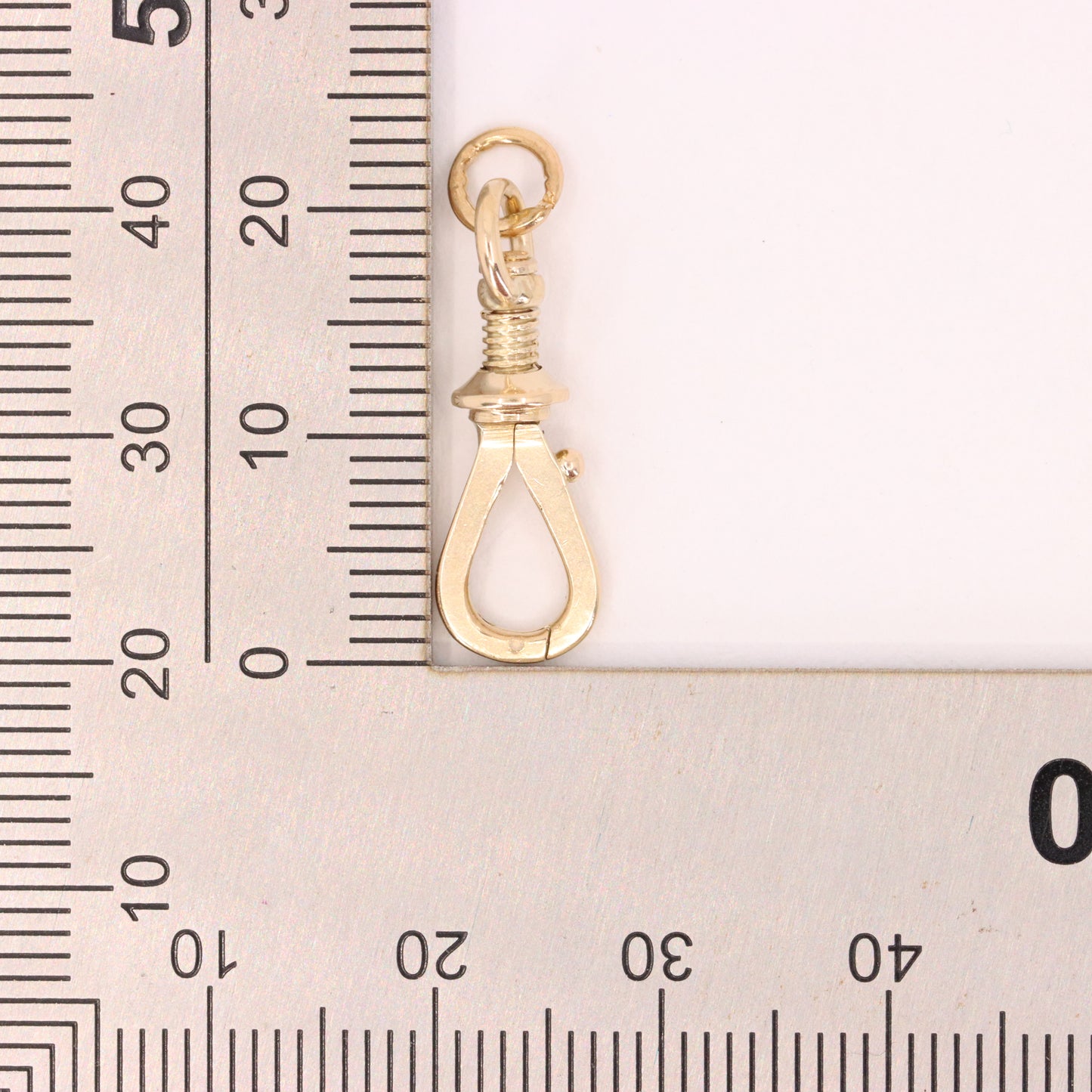 Antique 9ct Gold Screw Open Swivel Dog Clip Clasp Jewellery Finding Pendant