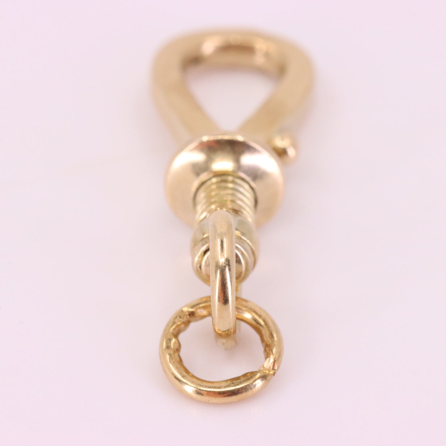 Antique 9ct Gold Screw Open Swivel Dog Clip Clasp Jewellery Finding Pendant
