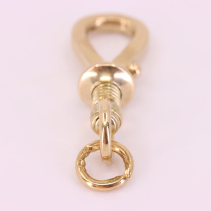 Antique 9ct Gold Screw Open Swivel Dog Clip Clasp Jewellery Finding Pendant