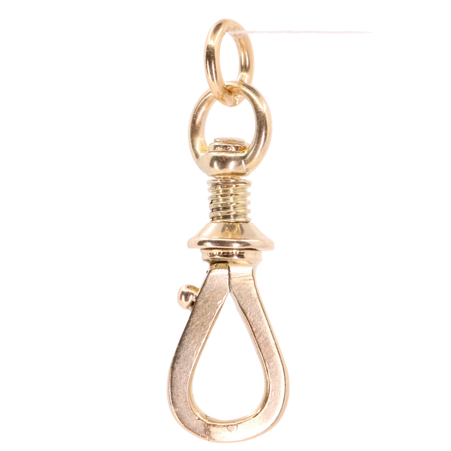 Antique 9ct Gold Screw Open Swivel Dog Clip Clasp Jewellery Finding Pendant