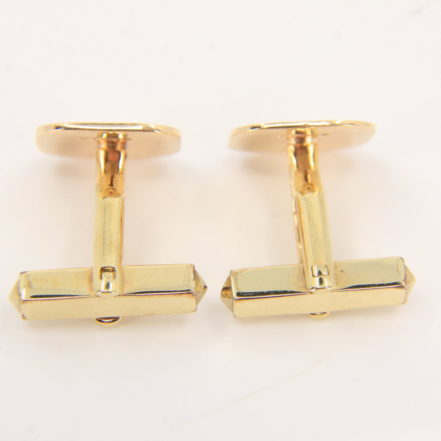 Vintage 9ct Hallmarked Yellow Gold Cufflinks London 1964 Mens Gift Set Boxed