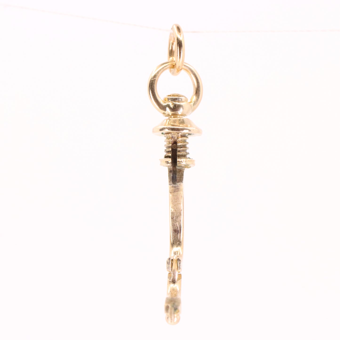 Antique 9ct Gold Screw Open Swivel Dog Clip Clasp Jewellery Finding Pendant