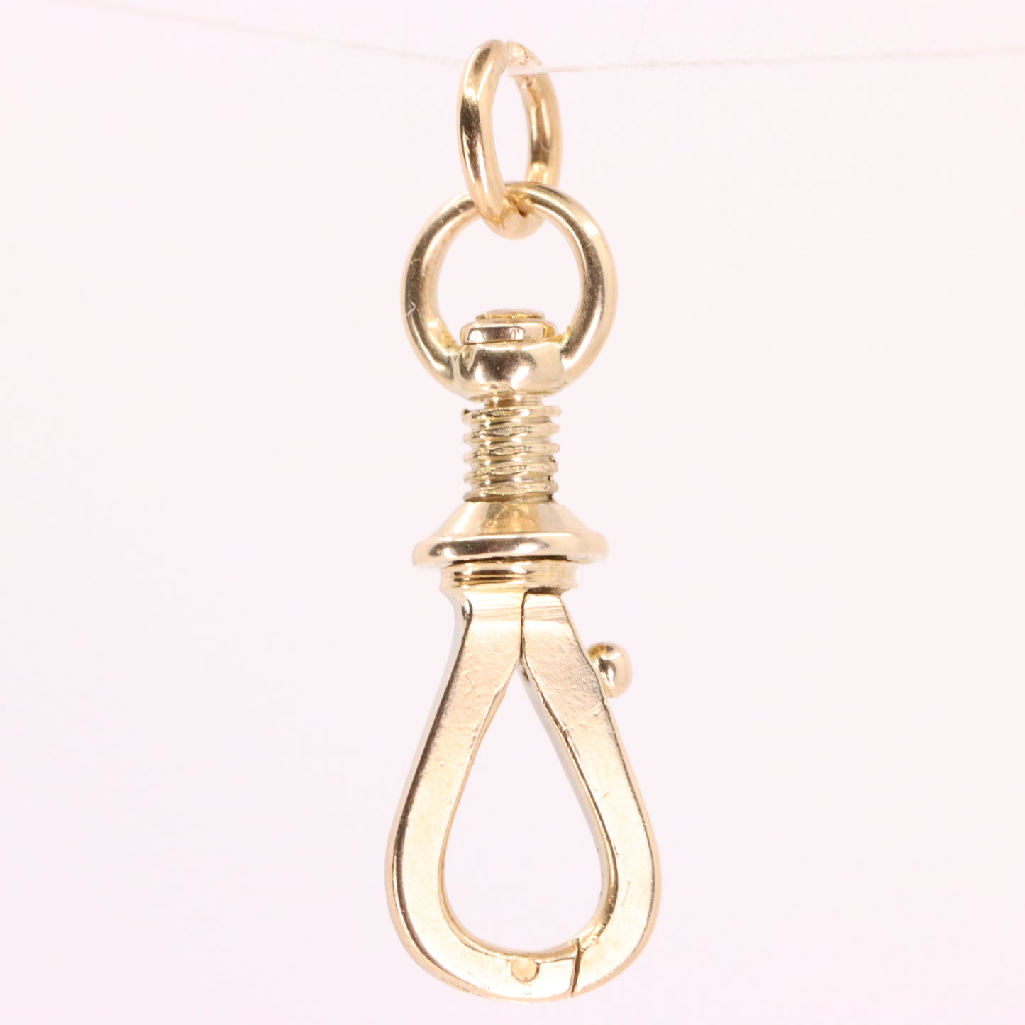 Antique 9ct Gold Screw Open Swivel Dog Clip Clasp Jewellery Finding Pendant