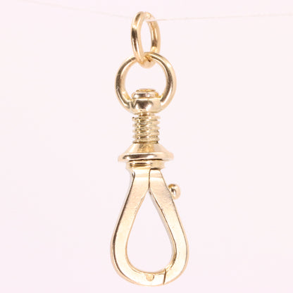 Antique 9ct Gold Screw Open Swivel Dog Clip Clasp Jewellery Finding Pendant