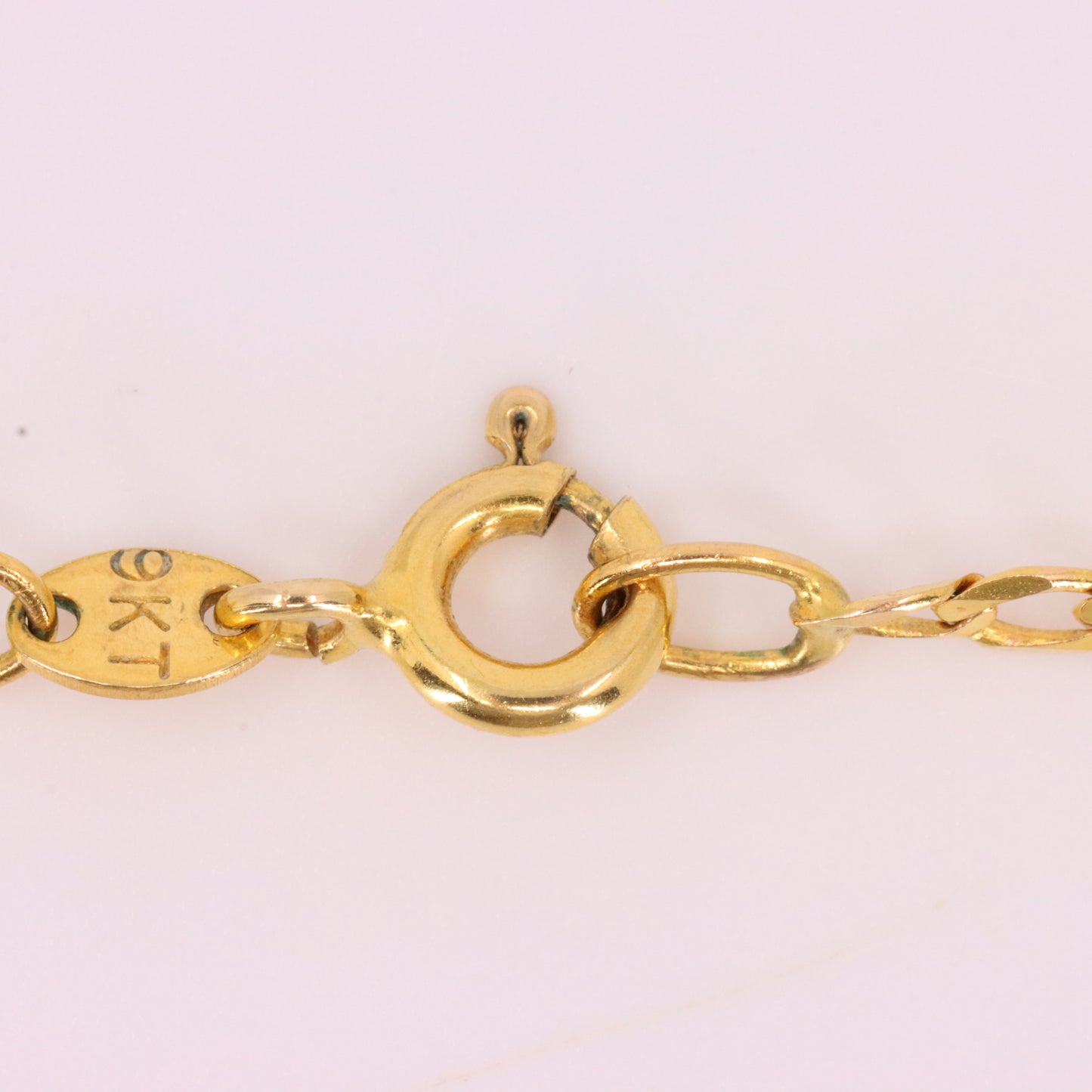 Vintage 9ct Hallmarked Gold 18 inch Citrine Drop Chain Necklace Boxed Gift