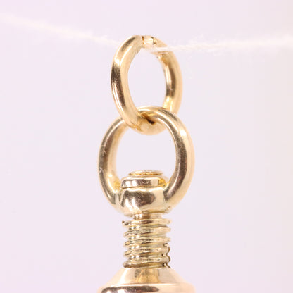 Antique 9ct Gold Screw Open Swivel Dog Clip Clasp Jewellery Finding Pendant