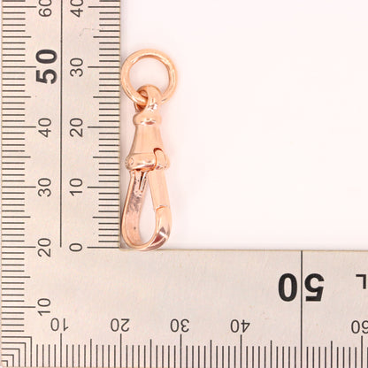 Vintage 9ct Rose Gold Large Dog Clip Clasp Jewellery Finding Pendant