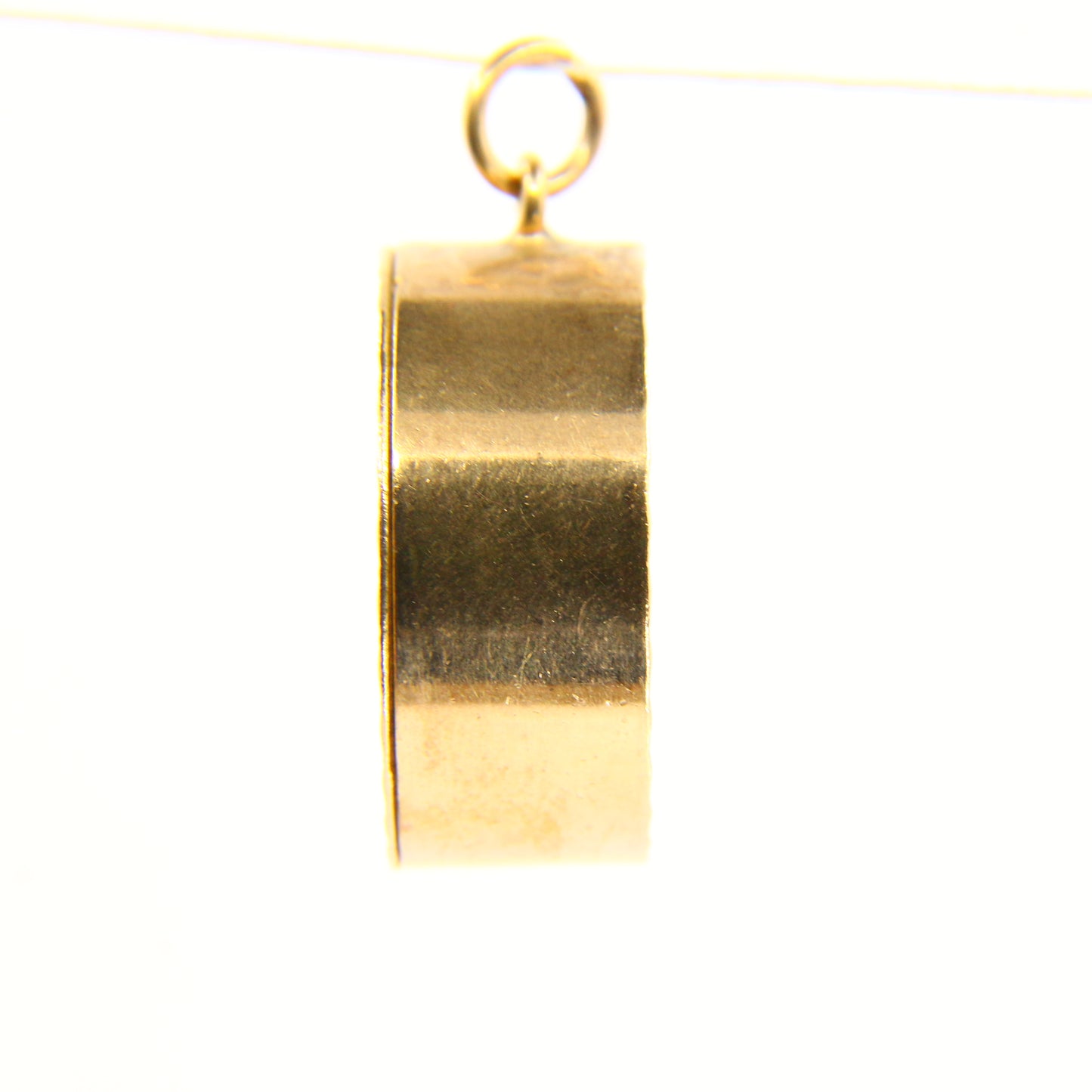 Vintage 9ct Lucky Note Charm Old UK £1 Pendant Charm Yellow Gold Hallmarked