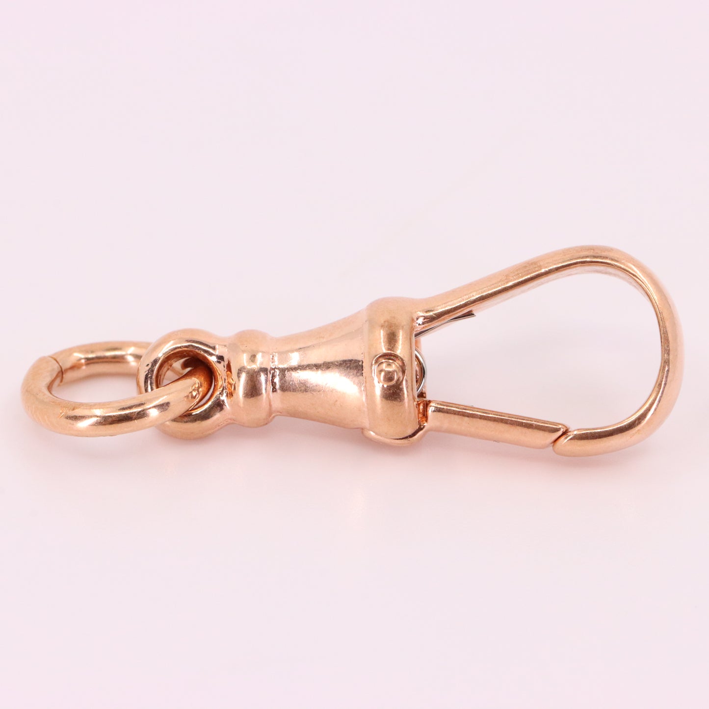 Vintage 9ct Rose Gold Large Dog Clip Clasp Jewellery Finding Pendant