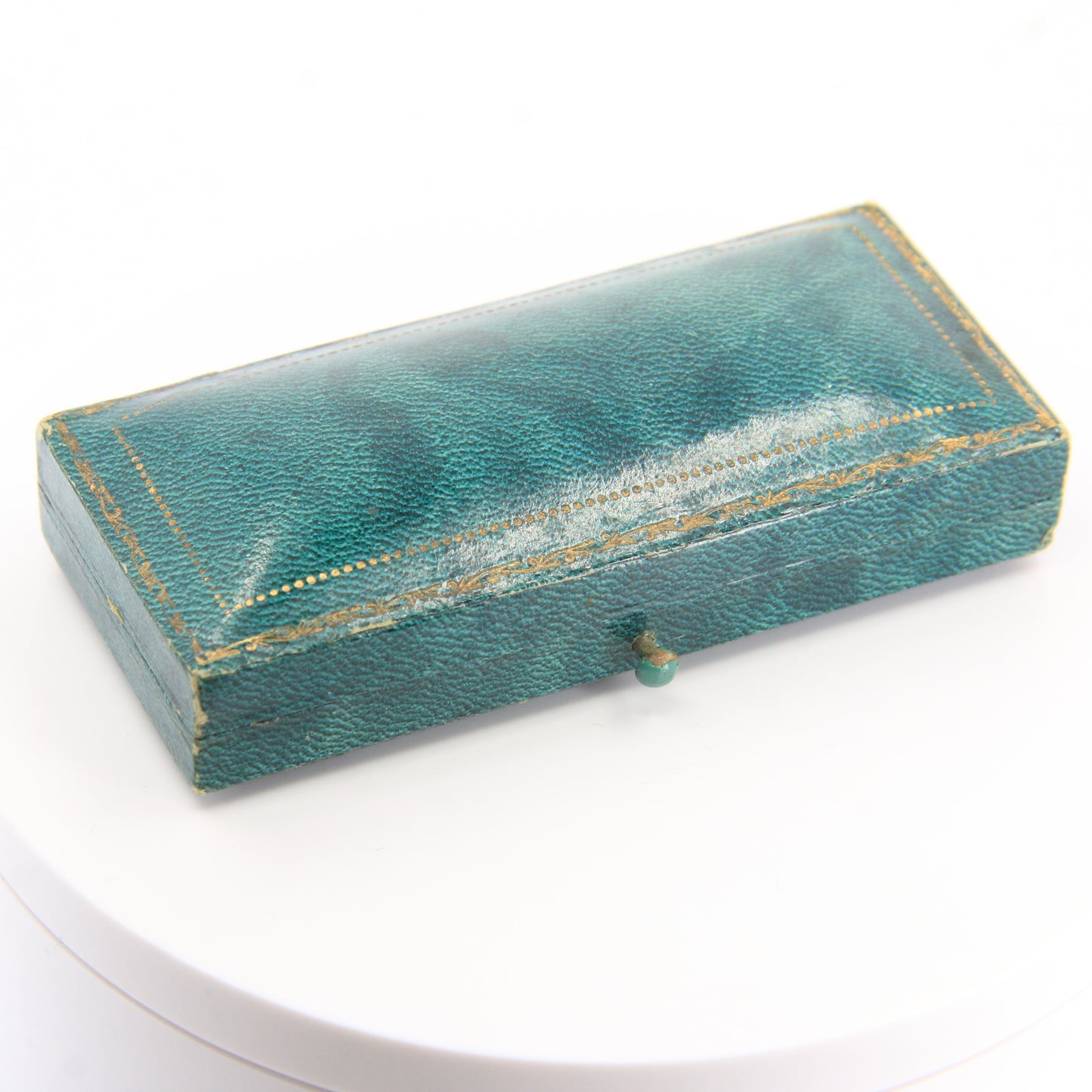 Antique 9ct Hallmarked Yellow Gold Enamel Spaniel Dog Cufflinks 1935 Boxed Gift