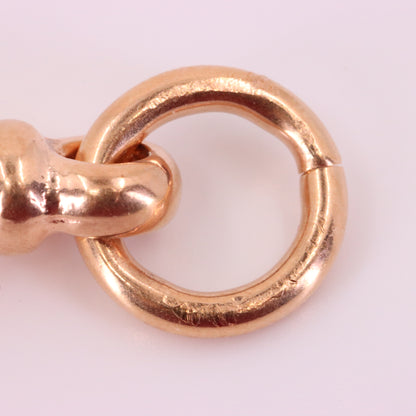 Vintage 9ct Rose Gold Large Dog Clip Clasp Jewellery Finding Pendant