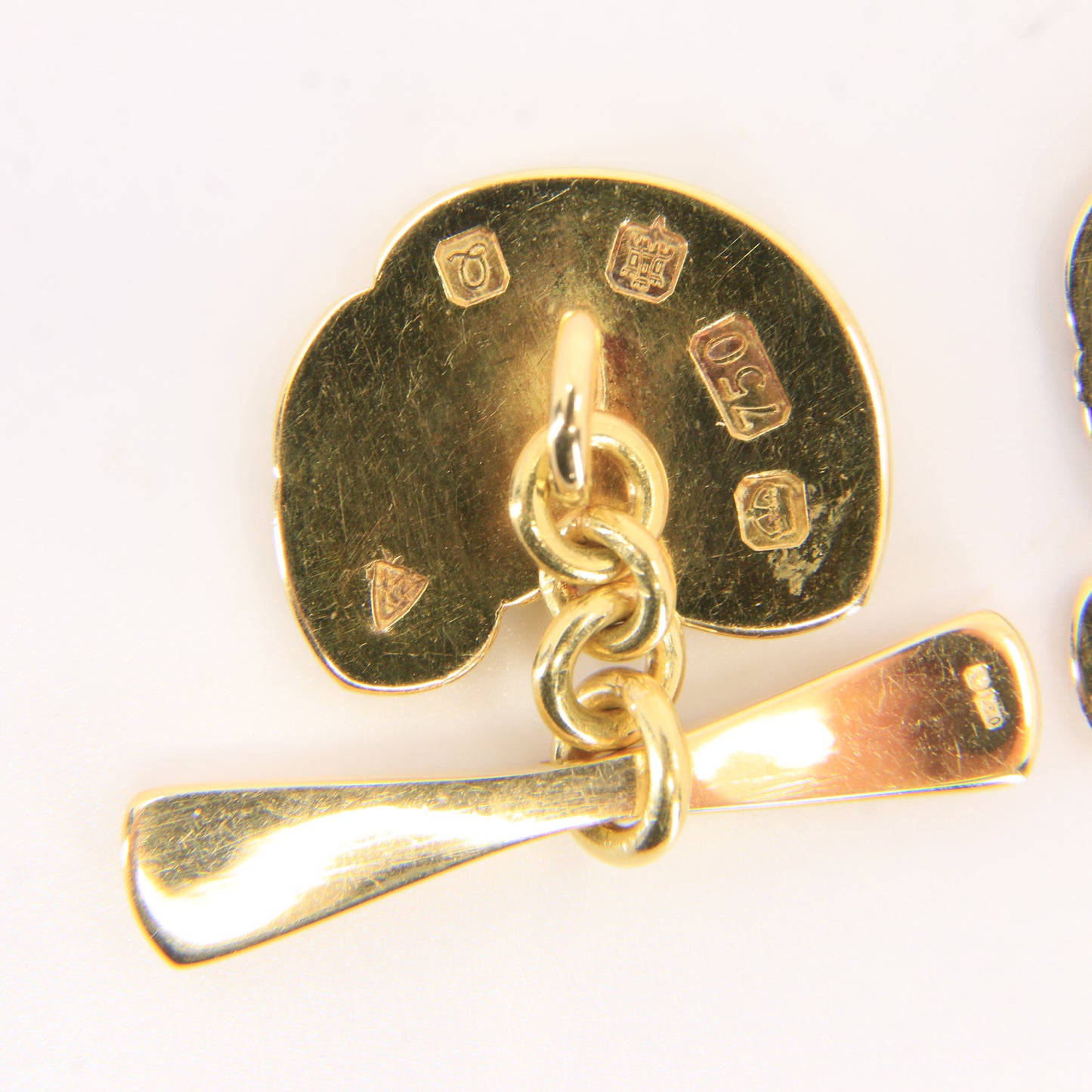 Vintage 18ct Yellow Gold Trout Fish Cufflinks Malcolm Appleby 1990 Boxed Gift