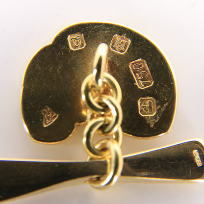 Vintage 18ct Yellow Gold Trout Fish Cufflinks Malcolm Appleby 1990 Boxed Gift