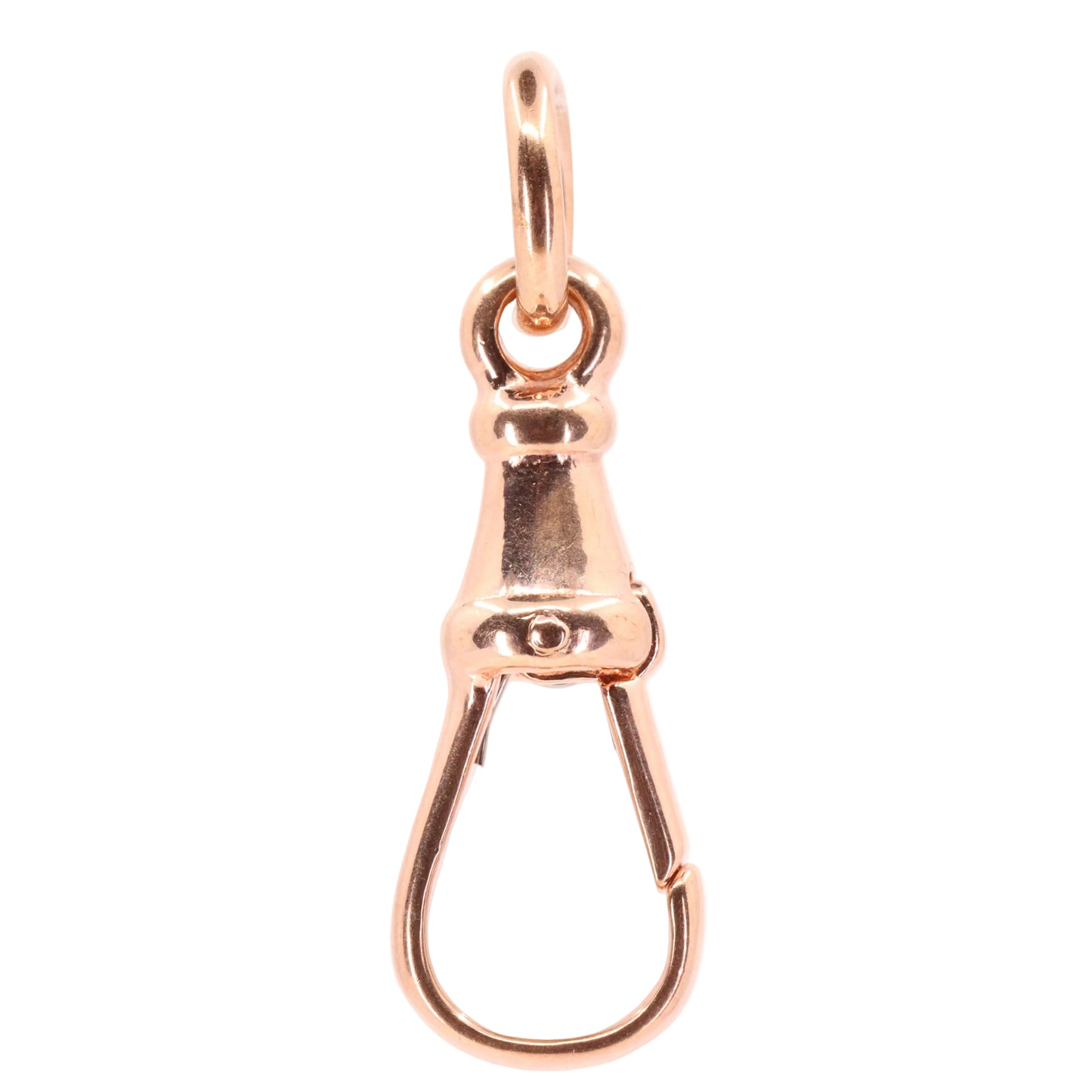 Vintage 9ct Rose Gold Large Dog Clip Clasp Jewellery Finding Pendant