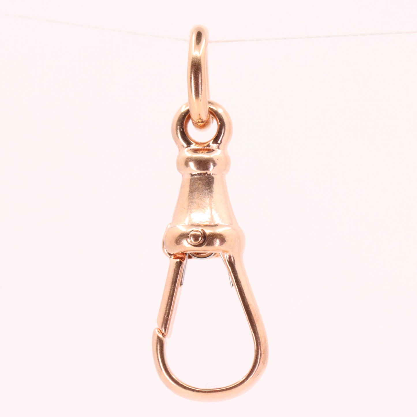 Vintage 9ct Rose Gold Large Dog Clip Clasp Jewellery Finding Pendant