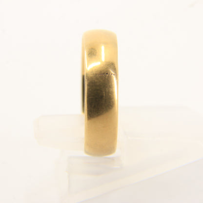 Antique 18ct Solid Gold Victorian Glasgow Hallmarked Wedding Band Ring UK Size L