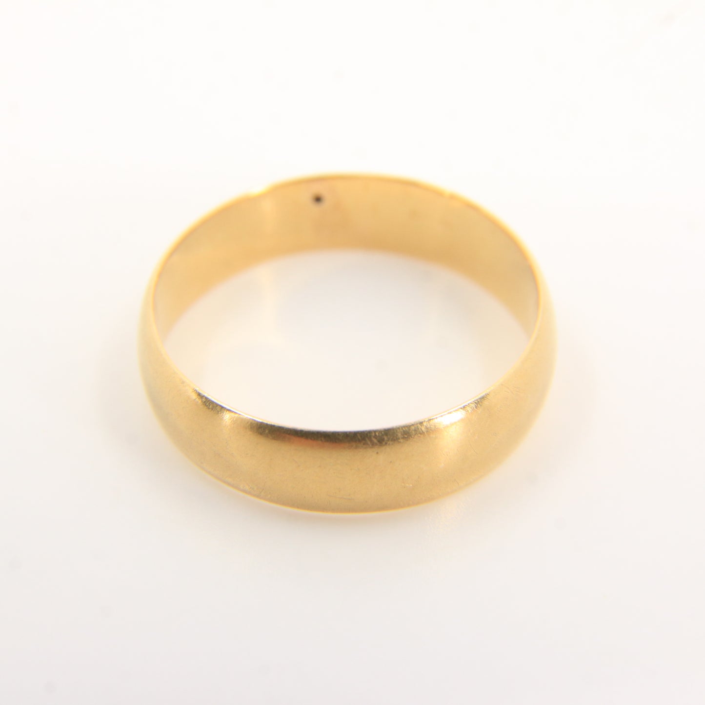 Antique 18ct Solid Gold Victorian Glasgow Hallmarked Wedding Band Ring UK Size L