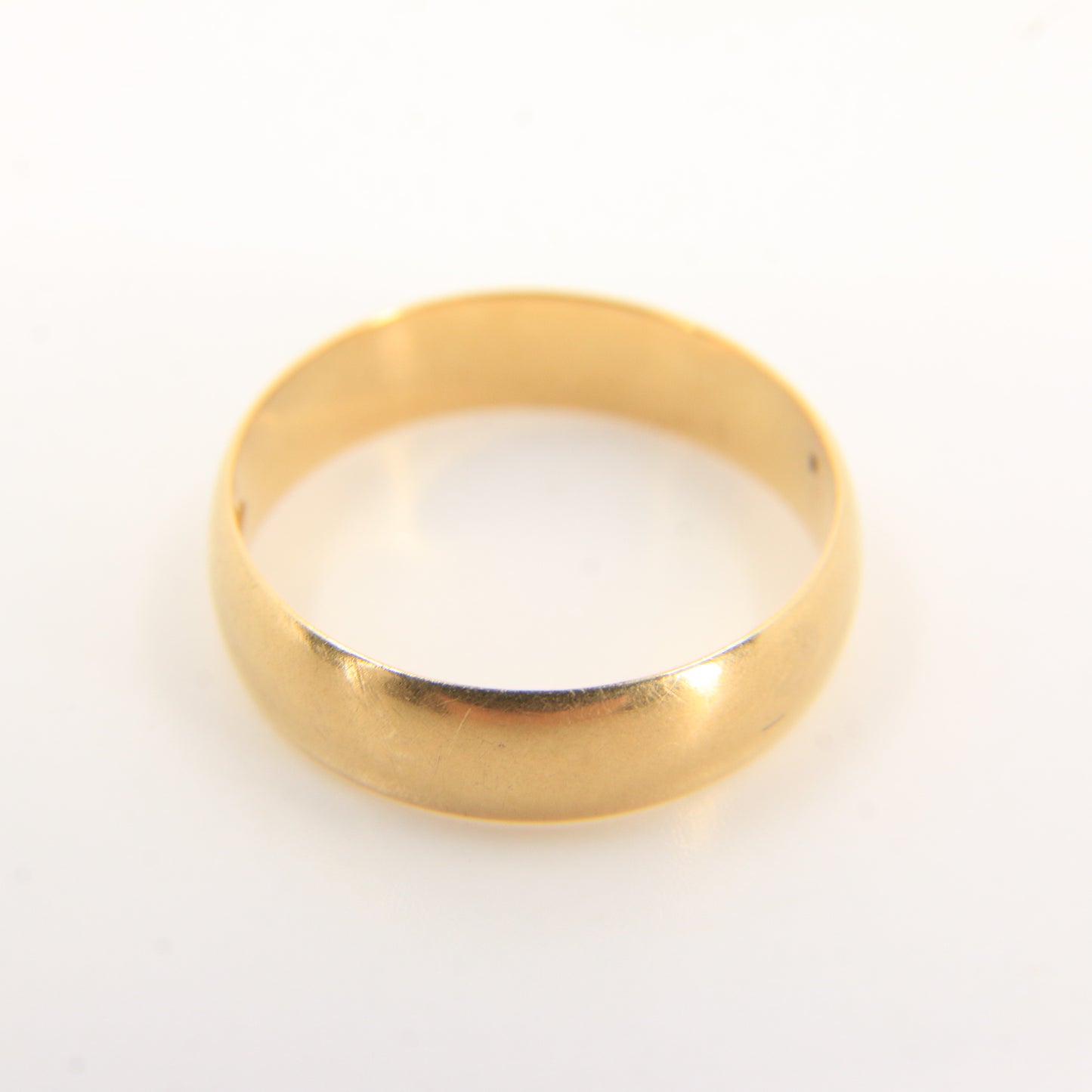 Antique 18ct Solid Gold Victorian Glasgow Hallmarked Wedding Band Ring UK Size L