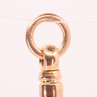 Antique 9ct Hallmarked Rose Gold Dog Clip Pendant Clasp Jewellery Finding Charm
