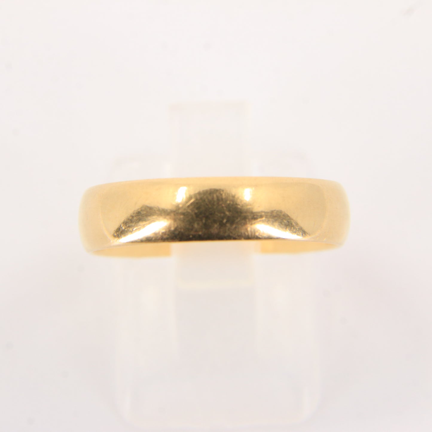 Antique Victorian 18ct Yellow Gold Hallmarked Wedding Band Ring UK Size R Boxed