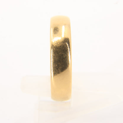 Antique Victorian 18ct Yellow Gold Hallmarked Wedding Band Ring UK Size R Boxed