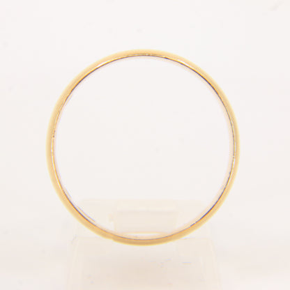 Antique Victorian 18ct Yellow Gold Hallmarked Wedding Band Ring UK Size R Boxed